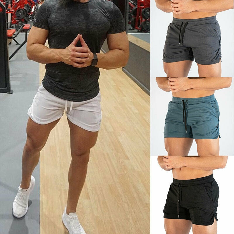 Men Gym Training Shorts Workout Sports Casual Clothing Fitness
