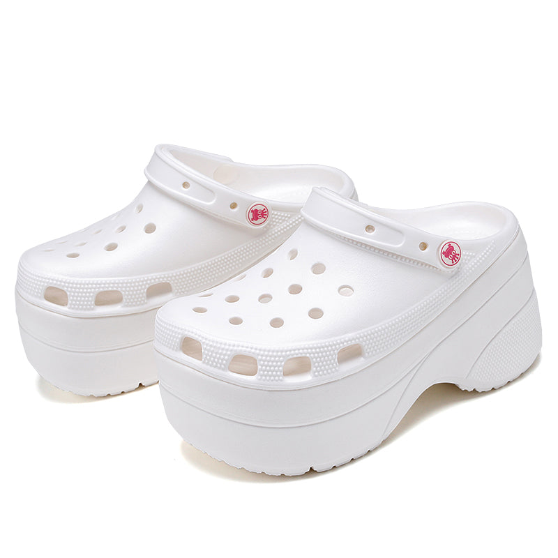 Crocs high platform shoes