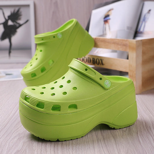 Crocs high platform shoes